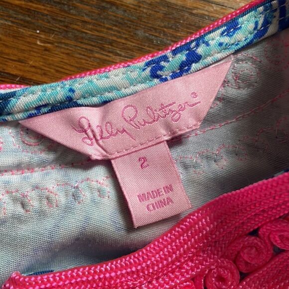 Lilly Pulitzer Caroltta Stretch Shift Dress Deep Indigo Joy Ride - Picture 2 of 7